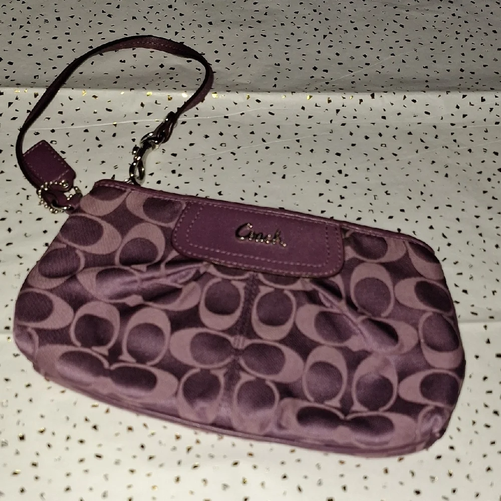 COACH Ashley Wristlet in SV/Rose